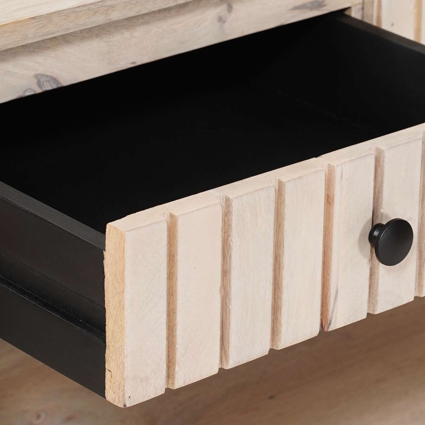 Handgemaakte Koffietafel Wit 85 x 45 x 50 cm Massief Mango Hout is nu te koop bij PeponiXL, paradijselijk wonen!