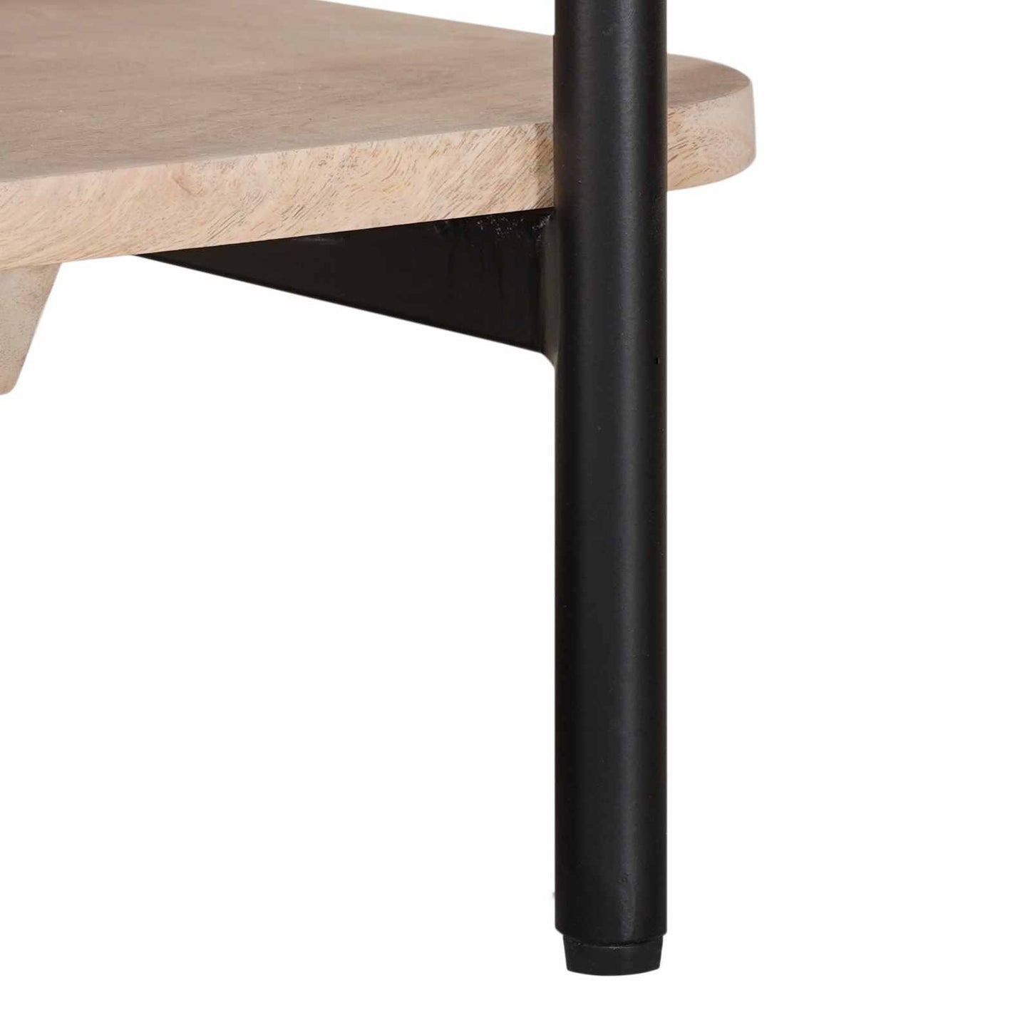 Handgemaakte Koffietafel Wit 85 x 45 x 50 cm Massief Mango Hout is nu te koop bij PeponiXL, paradijselijk wonen!