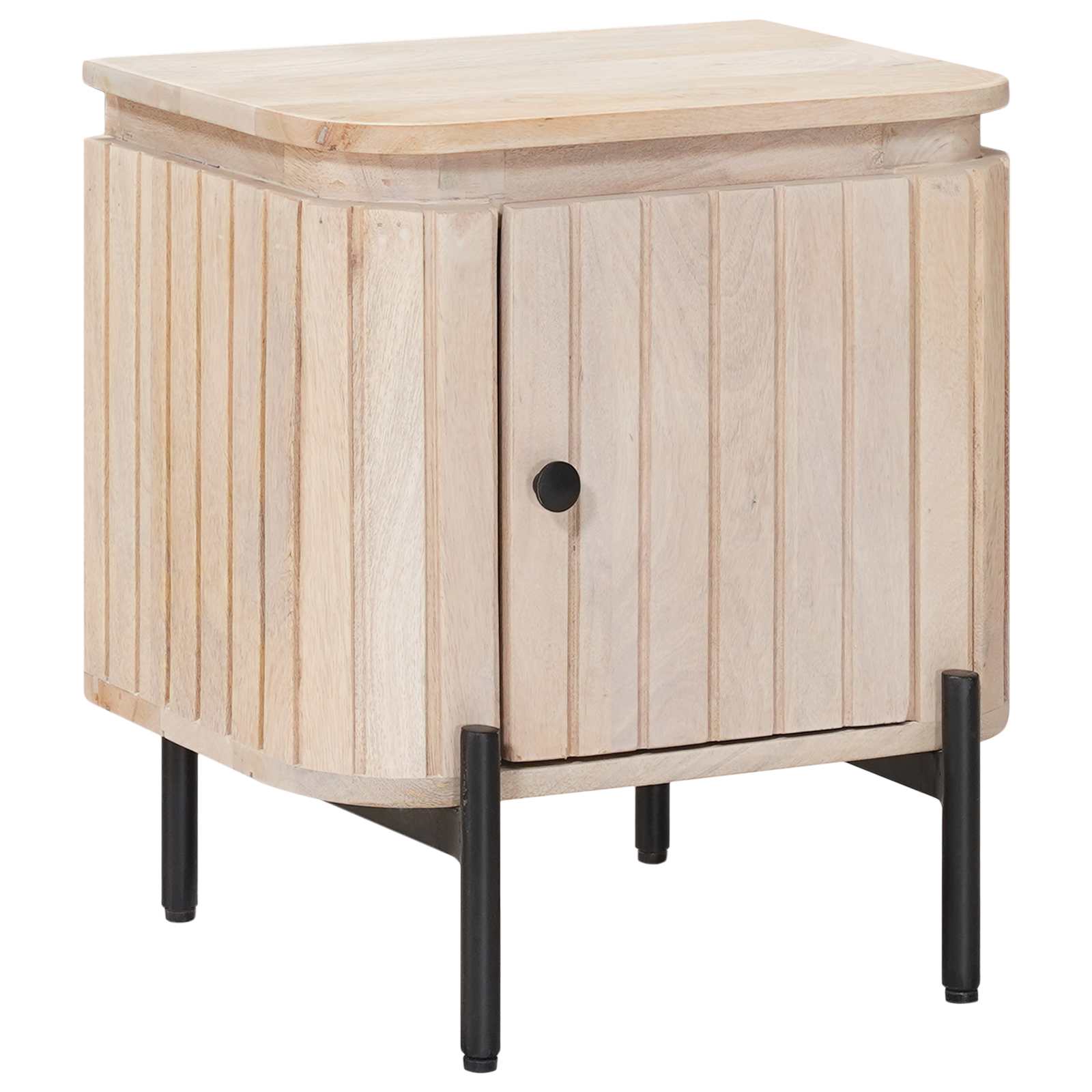 Handgemaakt nachtkastje Wit 40 x 30 x 45 cm Massief Mango Hout is nu te koop bij PeponiXL, paradijselijk wonen!