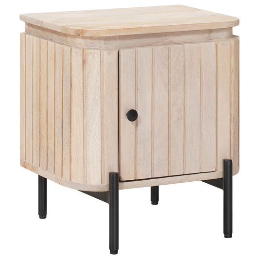Handgemaakt nachtkastje Wit 40 x 30 x 45 cm Massief Mango Hout is nu te koop bij PeponiXL, paradijselijk wonen!