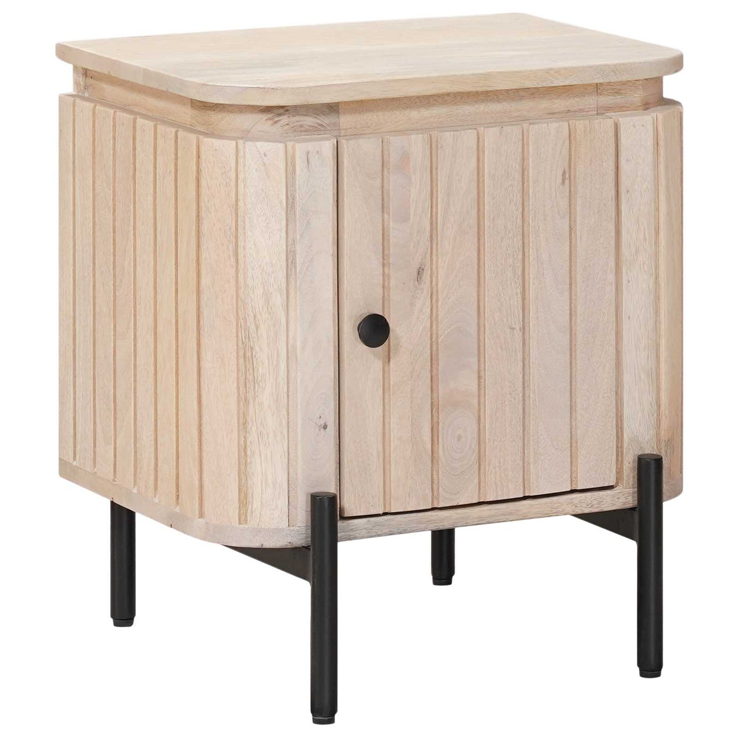 Handgemaakt nachtkastje Wit 40 x 30 x 45 cm Massief Mango Hout is nu te koop bij PeponiXL, paradijselijk wonen!
