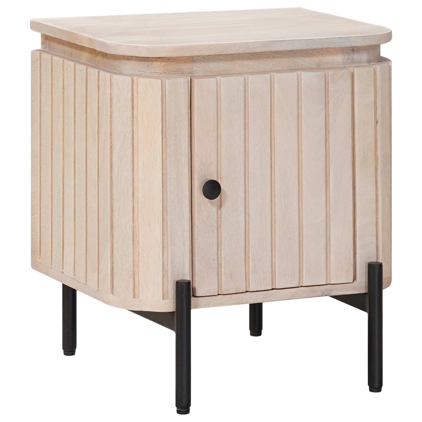 Handgemaakt nachtkastje Wit 40 x 30 x 45 cm Massief Mango Hout is nu te koop bij PeponiXL, paradijselijk wonen!