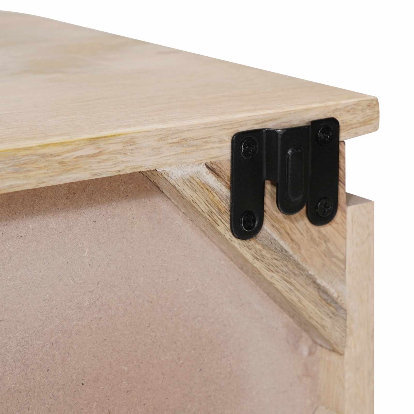 Handgemaakt nachtkastje Wit 40 x 30 x 20 cm Massief Mango Hout is nu te koop bij PeponiXL, paradijselijk wonen!