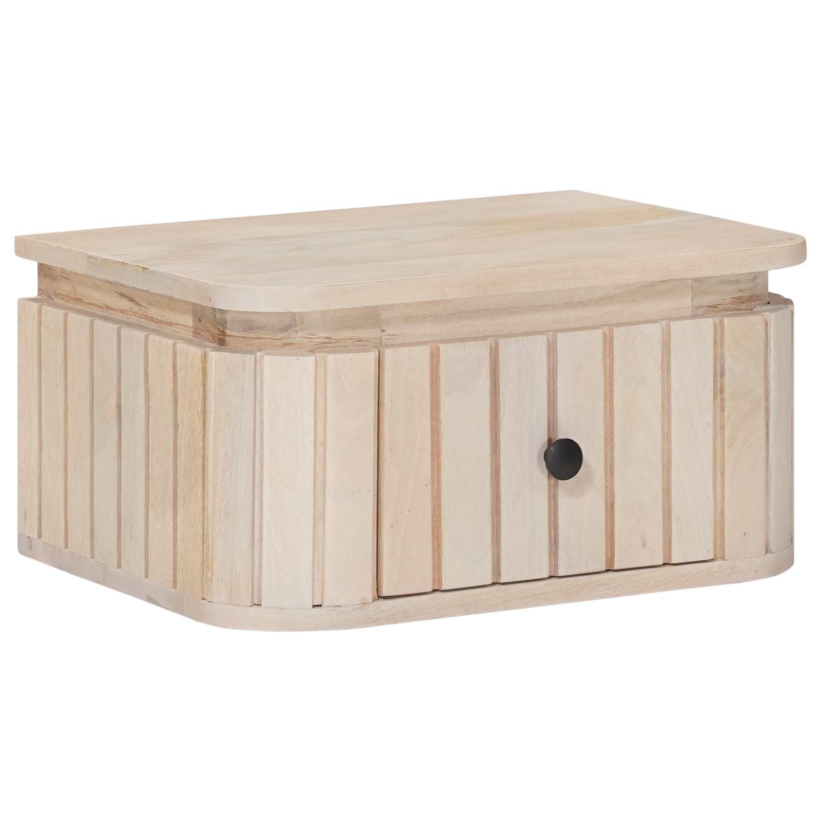 Handgemaakt nachtkastje Wit 40 x 30 x 20 cm Massief Mango Hout is nu te koop bij PeponiXL, paradijselijk wonen!