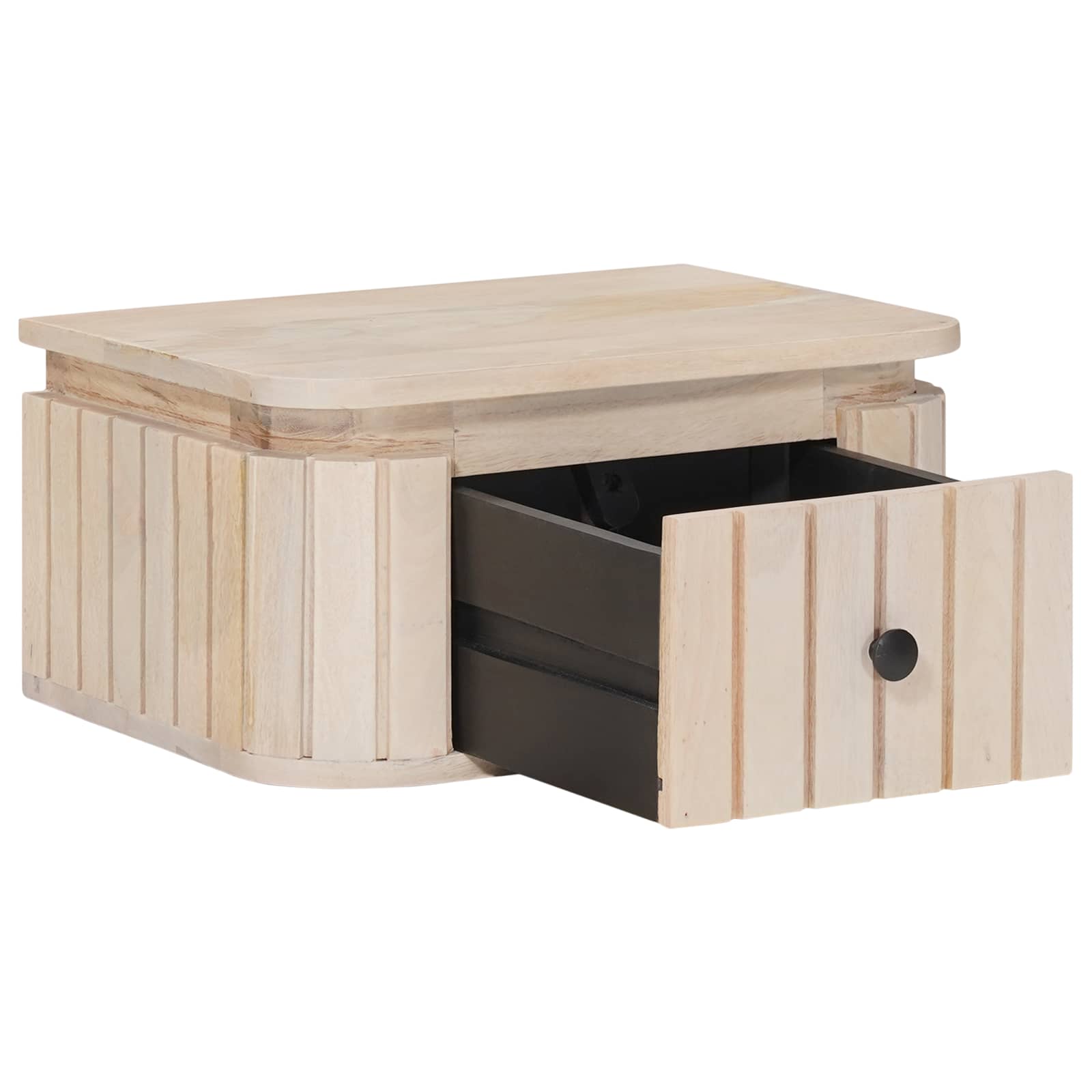 Handgemaakt nachtkastje Wit 40 x 30 x 20 cm Massief Mango Hout is nu te koop bij PeponiXL, paradijselijk wonen!