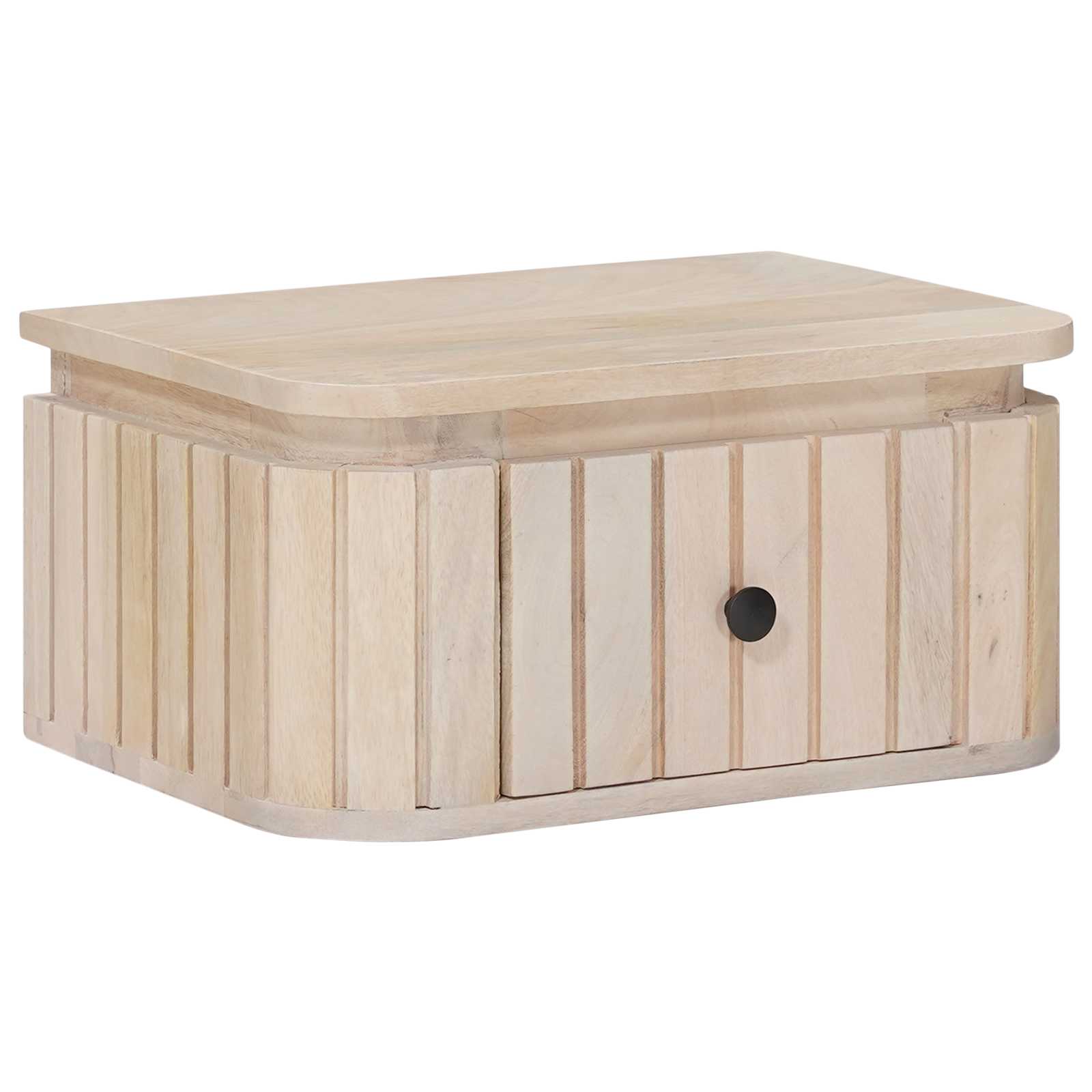 Handgemaakt nachtkastje Wit 40 x 30 x 20 cm Massief Mango Hout is nu te koop bij PeponiXL, paradijselijk wonen!