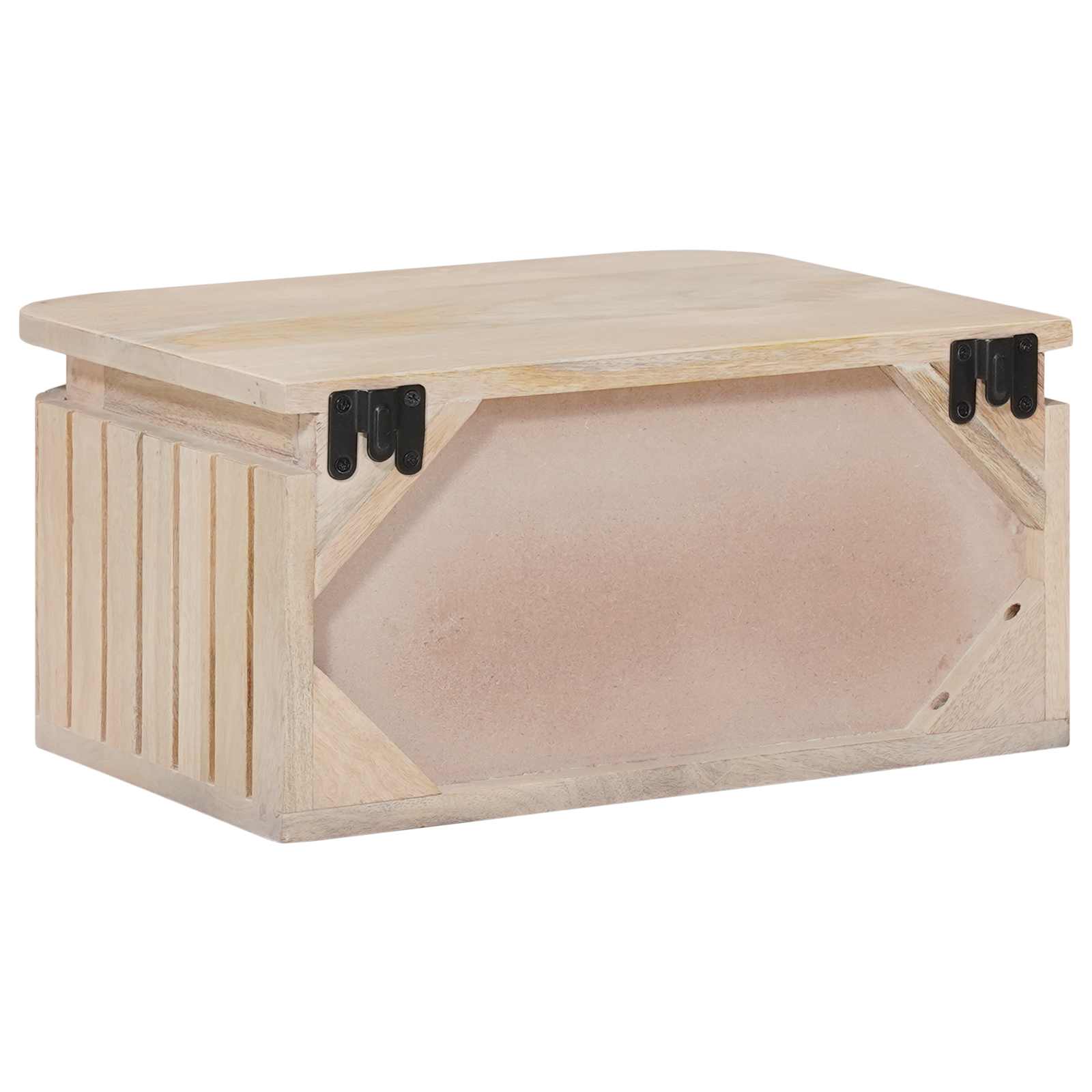 Handgemaakt nachtkastje Wit 40 x 30 x 20 cm Massief Mango Hout is nu te koop bij PeponiXL, paradijselijk wonen!