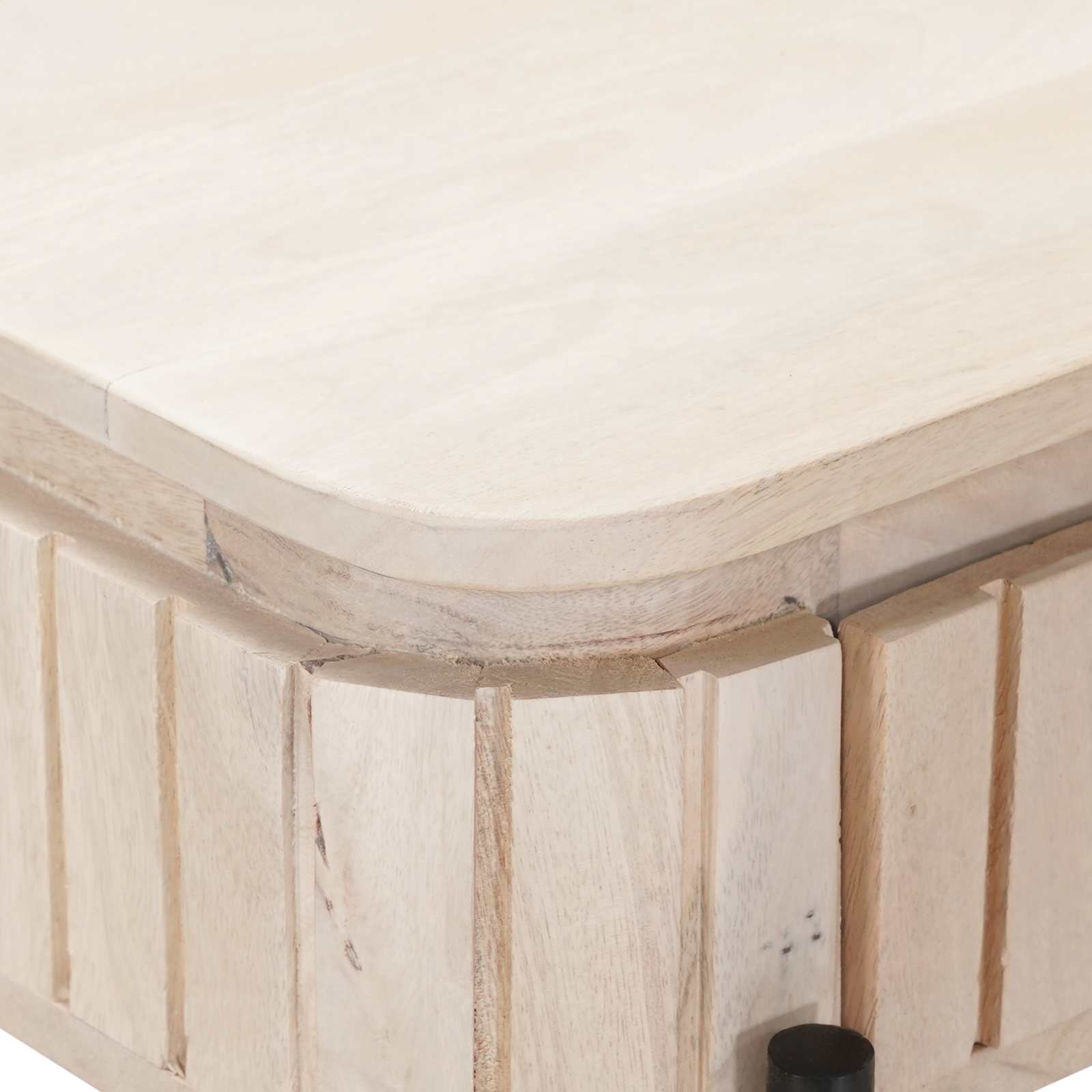 Handgemaakte Eindtafel Wit 100 x 30 x 76 cm Massief Mango Hout is nu te koop bij PeponiXL, paradijselijk wonen!