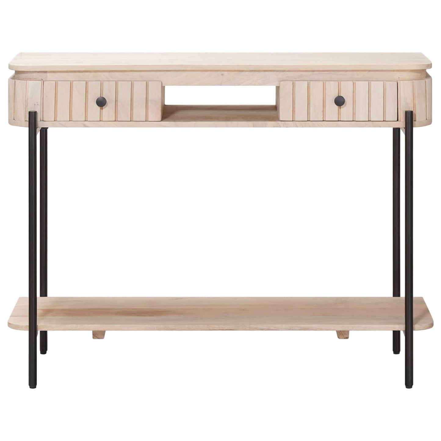 Handgemaakte Eindtafel Wit 100 x 30 x 76 cm Massief Mango Hout is nu te koop bij PeponiXL, paradijselijk wonen!