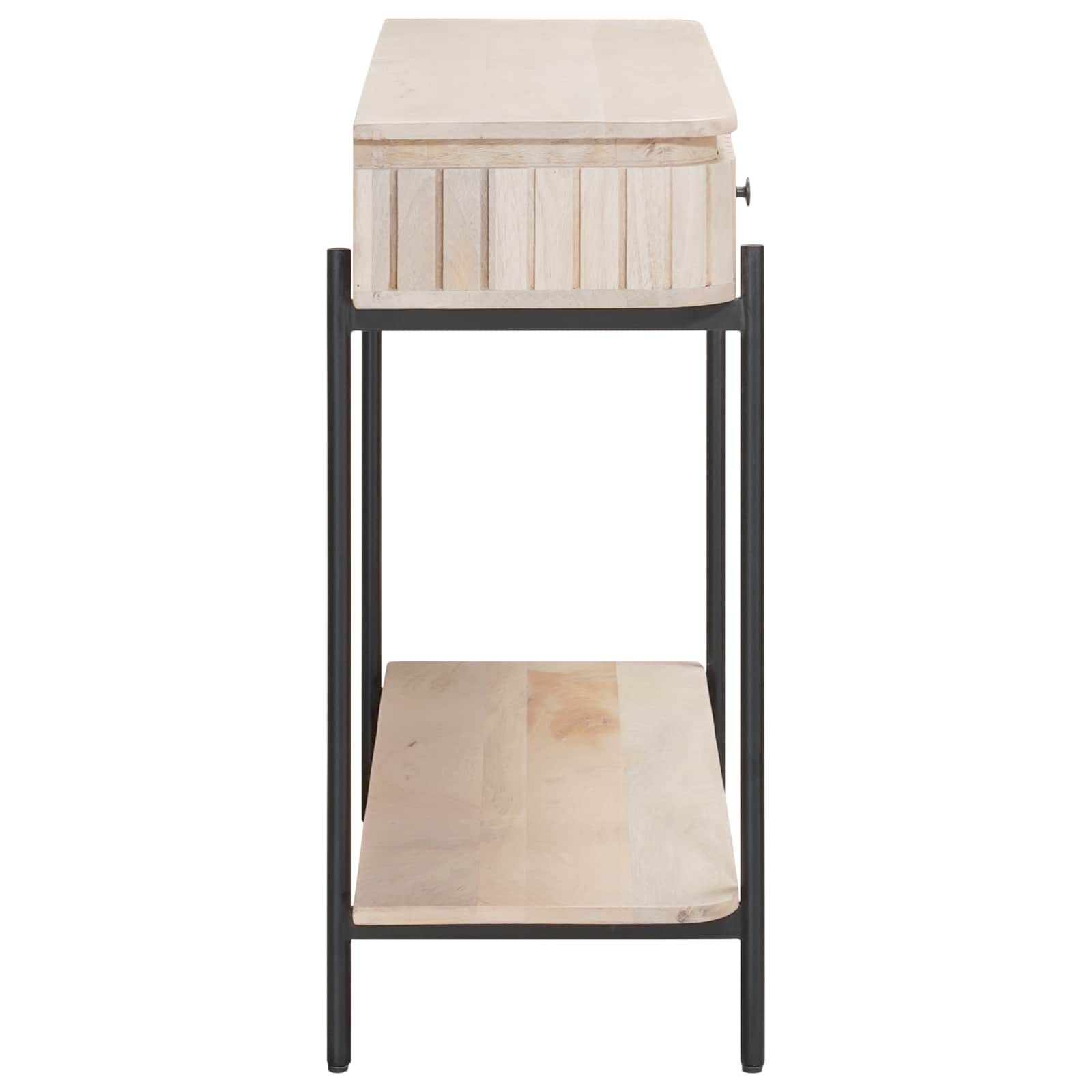 Handgemaakte Eindtafel Wit 100 x 30 x 76 cm Massief Mango Hout is nu te koop bij PeponiXL, paradijselijk wonen!