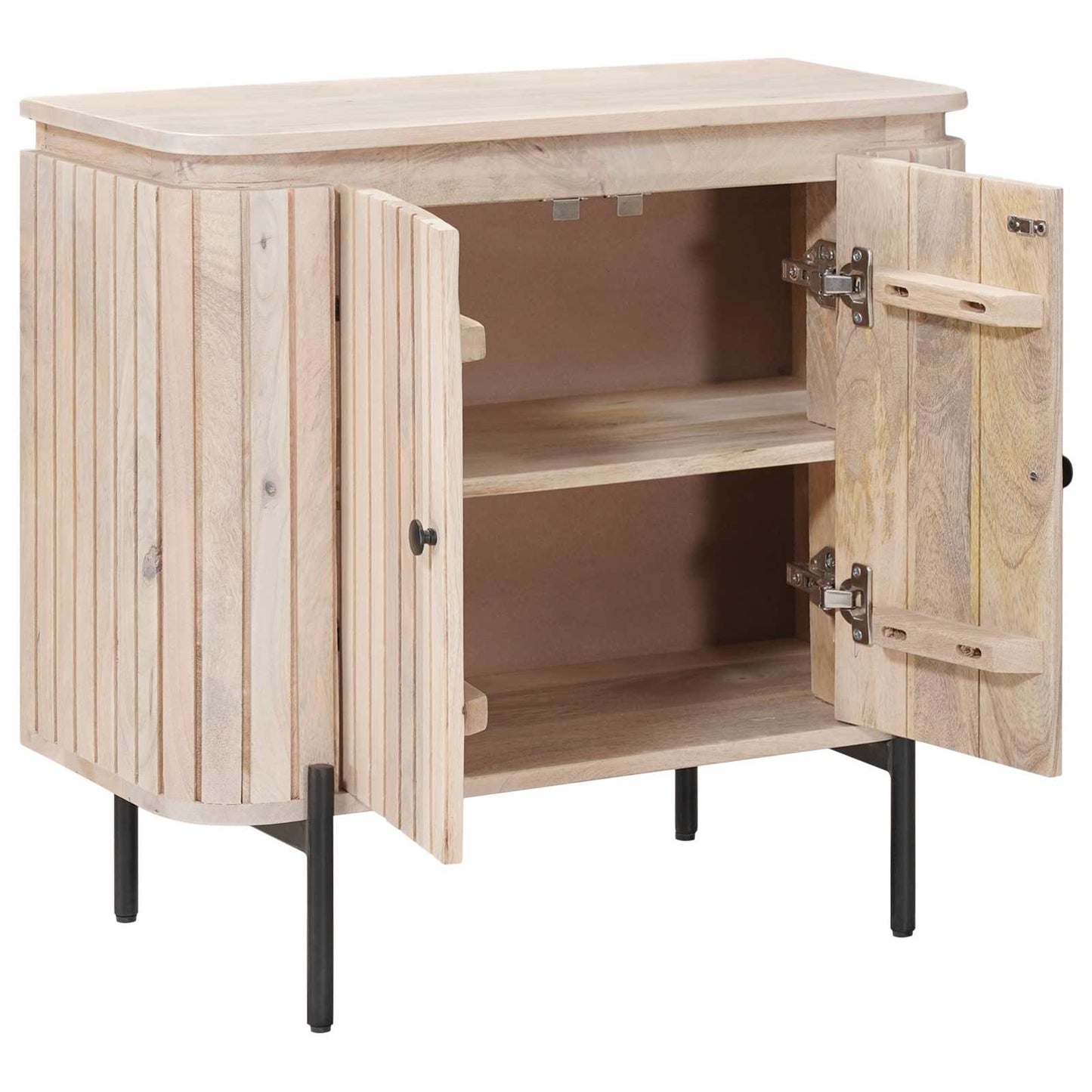 Dressoir 70 x 30 x 65 cm Massief Mango Hout en Geengineerd Hout is nu te koop bij PeponiXL, paradijselijk wonen!