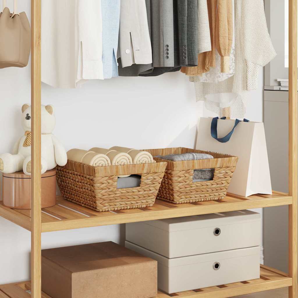 Opslagmanden 2 pcs Naturel 38 x 28 x 15 cm Waterhyacint is nu te koop bij PeponiXL, paradijselijk wonen!