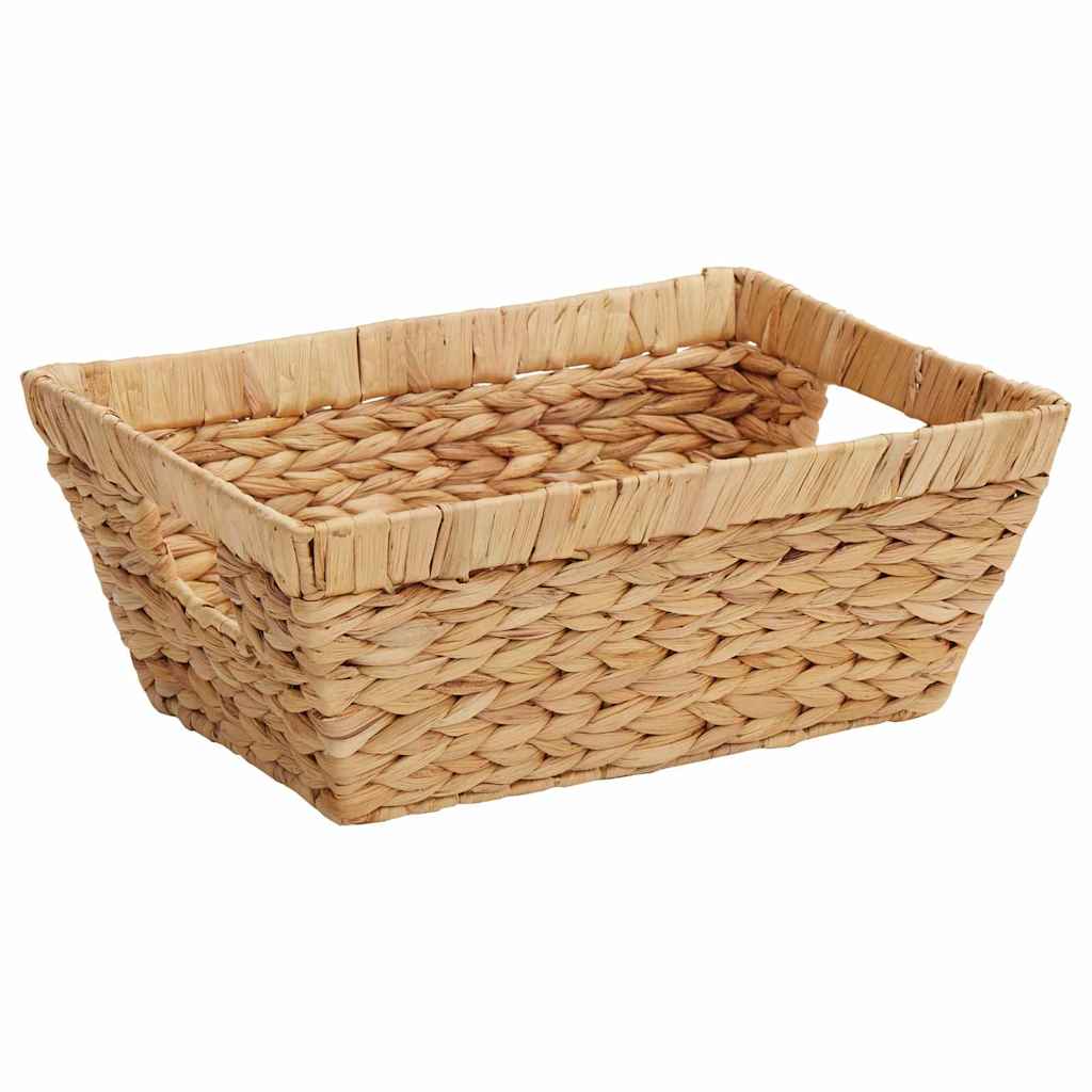 Opslagmanden 2 pcs Naturel 38 x 28 x 15 cm Waterhyacint is nu te koop bij PeponiXL, paradijselijk wonen!