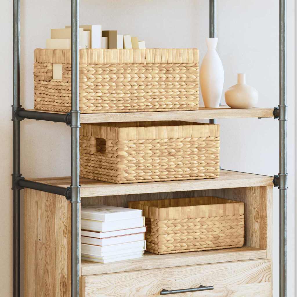 Opslagmanden 3 pcs Naturel Waterhyacint is nu te koop bij PeponiXL, paradijselijk wonen!