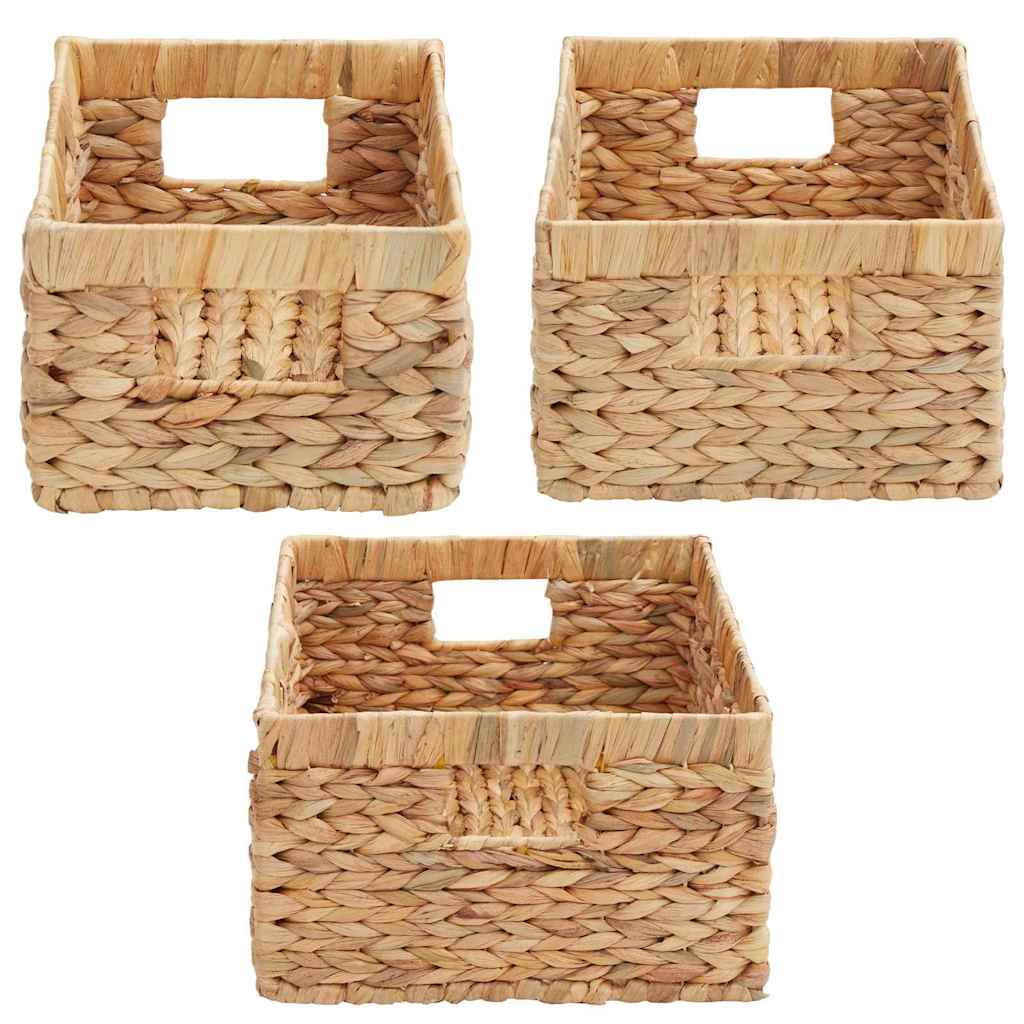 Opslagmanden 3 pcs Naturel Waterhyacint is nu te koop bij PeponiXL, paradijselijk wonen!