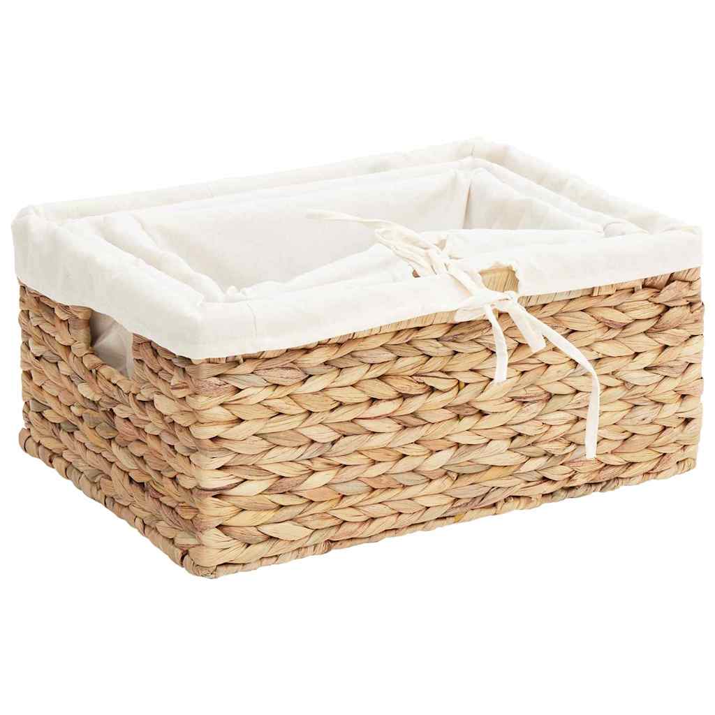 Opslagmanden 3 pcs Naturel Waterhyacint is nu te koop bij PeponiXL, paradijselijk wonen!