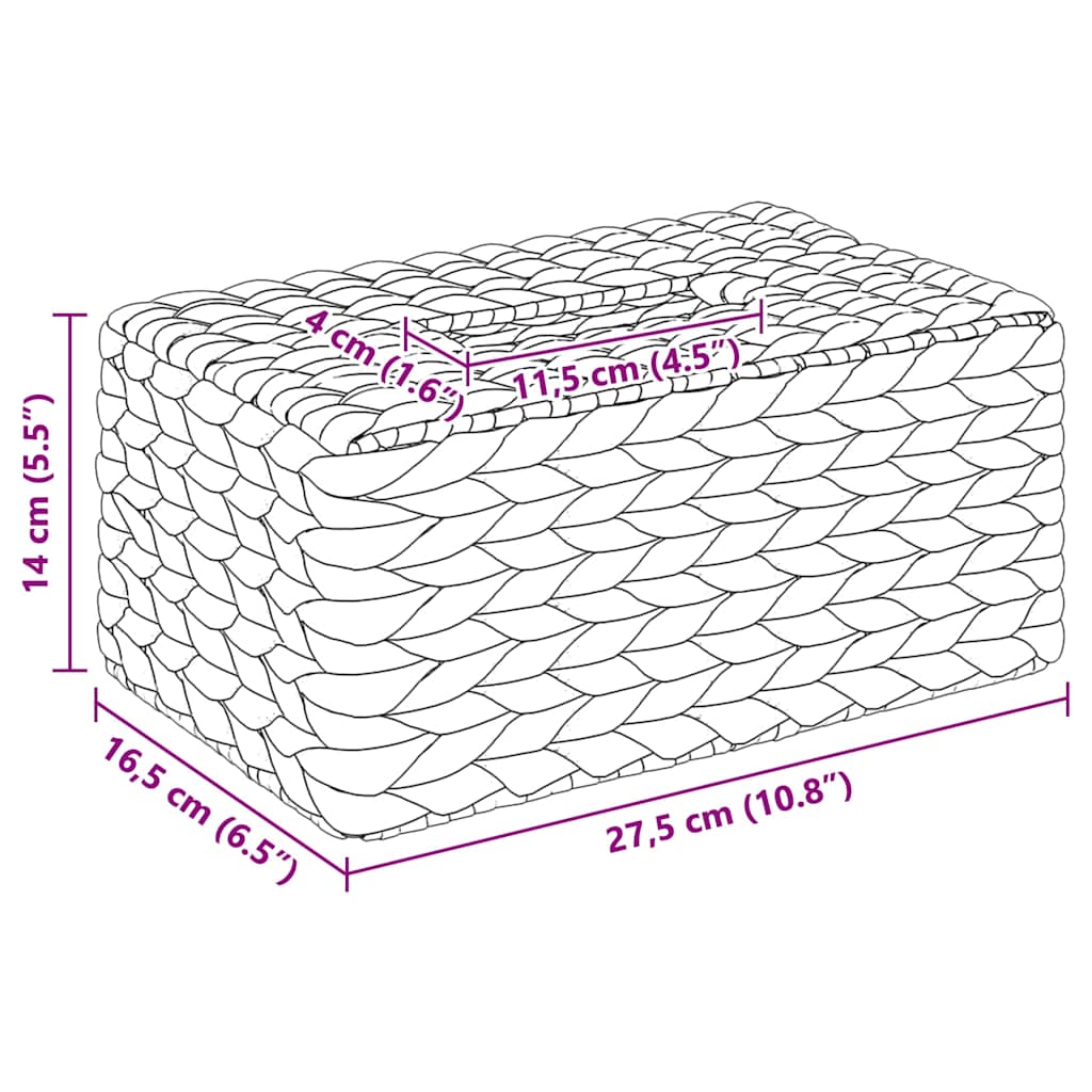 Tissueboxhoezen 2 pcs Waterhyacint 27.5 x 16.5 x 14 cm Naturel is nu te koop bij PeponiXL, paradijselijk wonen!
