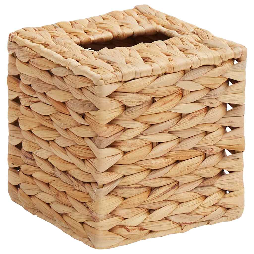 Tissueboxhoezen 2 pcs Waterhyacint 14,5 x 14,5 x 15 cm Naturel is nu te koop bij PeponiXL, paradijselijk wonen!