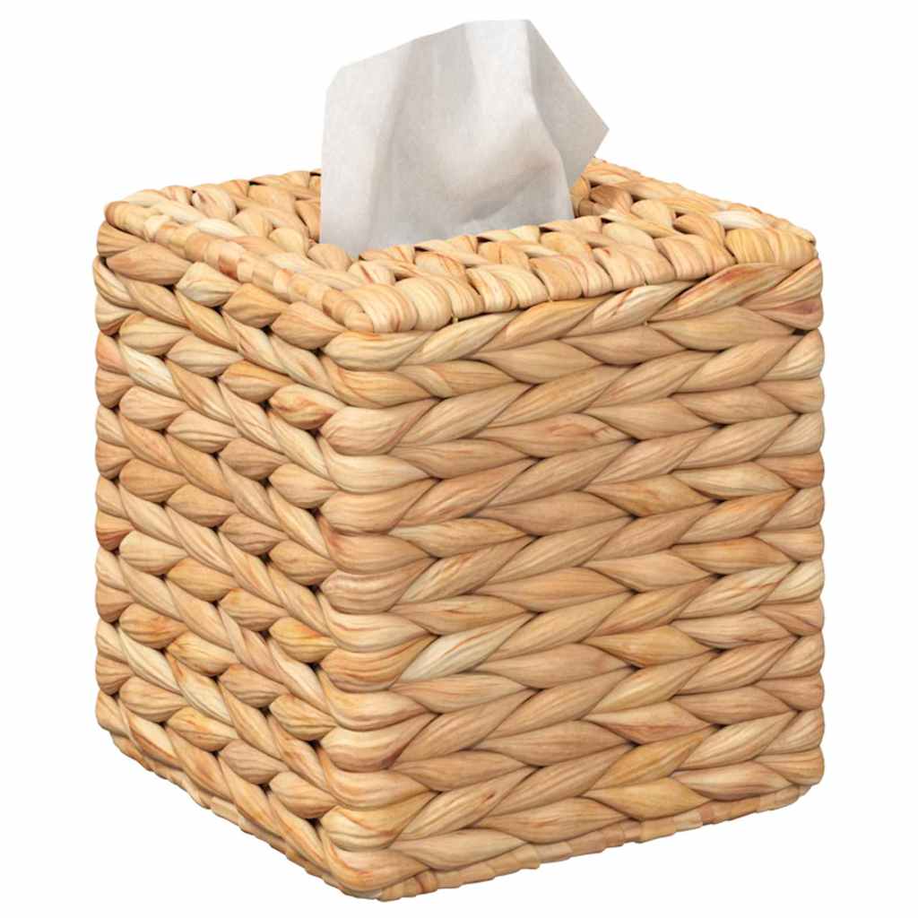 Tissueboxhoezen 2 pcs Waterhyacint 14,5 x 14,5 x 15 cm Naturel is nu te koop bij PeponiXL, paradijselijk wonen!