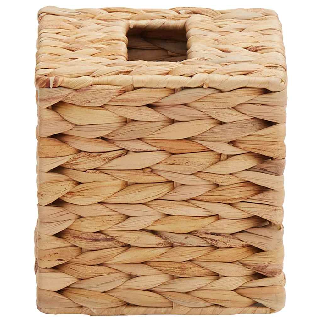 Tissueboxhoezen 2 pcs Waterhyacint 14,5 x 14,5 x 15 cm Naturel is nu te koop bij PeponiXL, paradijselijk wonen!