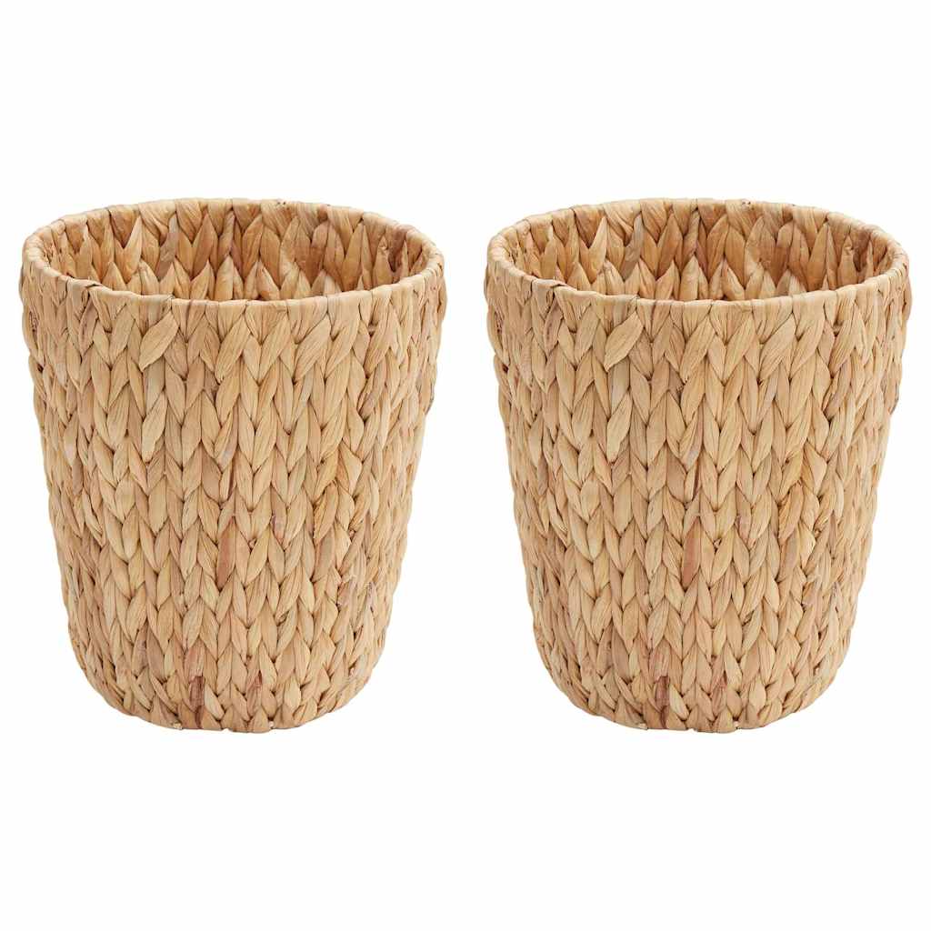Afvalpapier bakken 2 pcs Naturel 26 x 26 x 29 cm Waterhyacint is nu te koop bij PeponiXL, paradijselijk wonen!