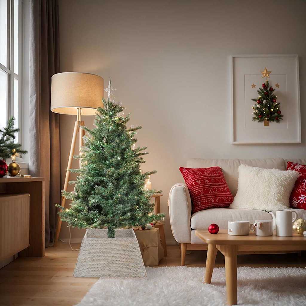 Kerstboomkraag Wit 70 x 70 x 28 cm Waterhyacint is nu te koop bij PeponiXL, paradijselijk wonen!