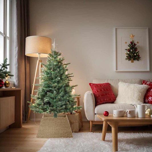 Kerstboomkraag Bruin 70 x 70 x 28 cm Zeegras is nu te koop bij PeponiXL, paradijselijk wonen!