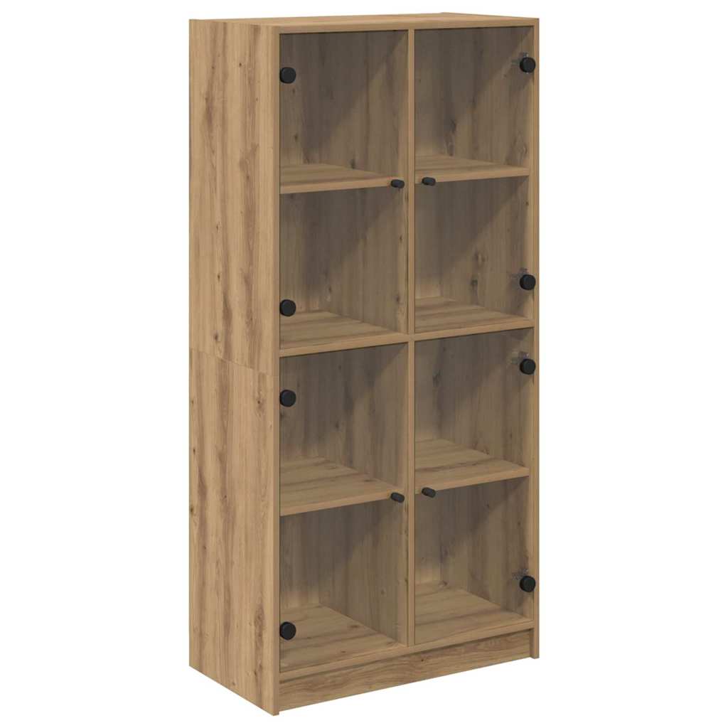 Highboard Artisan Eiken 68 x 37 x 142 cm Bewerkt hout is nu te koop bij PeponiXL, paradijselijk wonen!