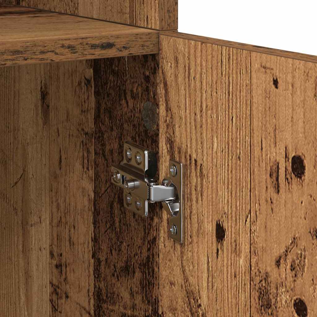Highboard Oud Hout 80 x 42,5 x 185 cm Bewerkt hout is nu te koop bij PeponiXL, paradijselijk wonen!