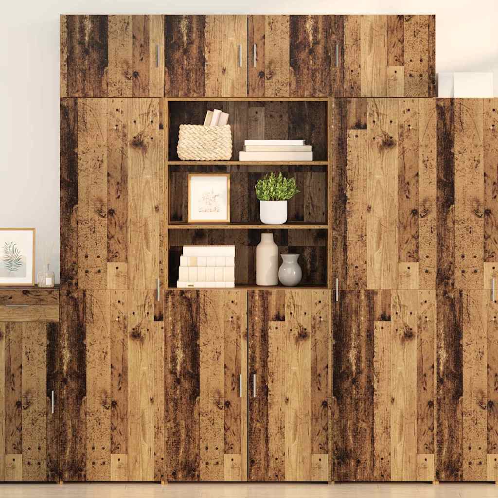 Highboard Oud Hout 80 x 42,5 x 185 cm Bewerkt hout is nu te koop bij PeponiXL, paradijselijk wonen!