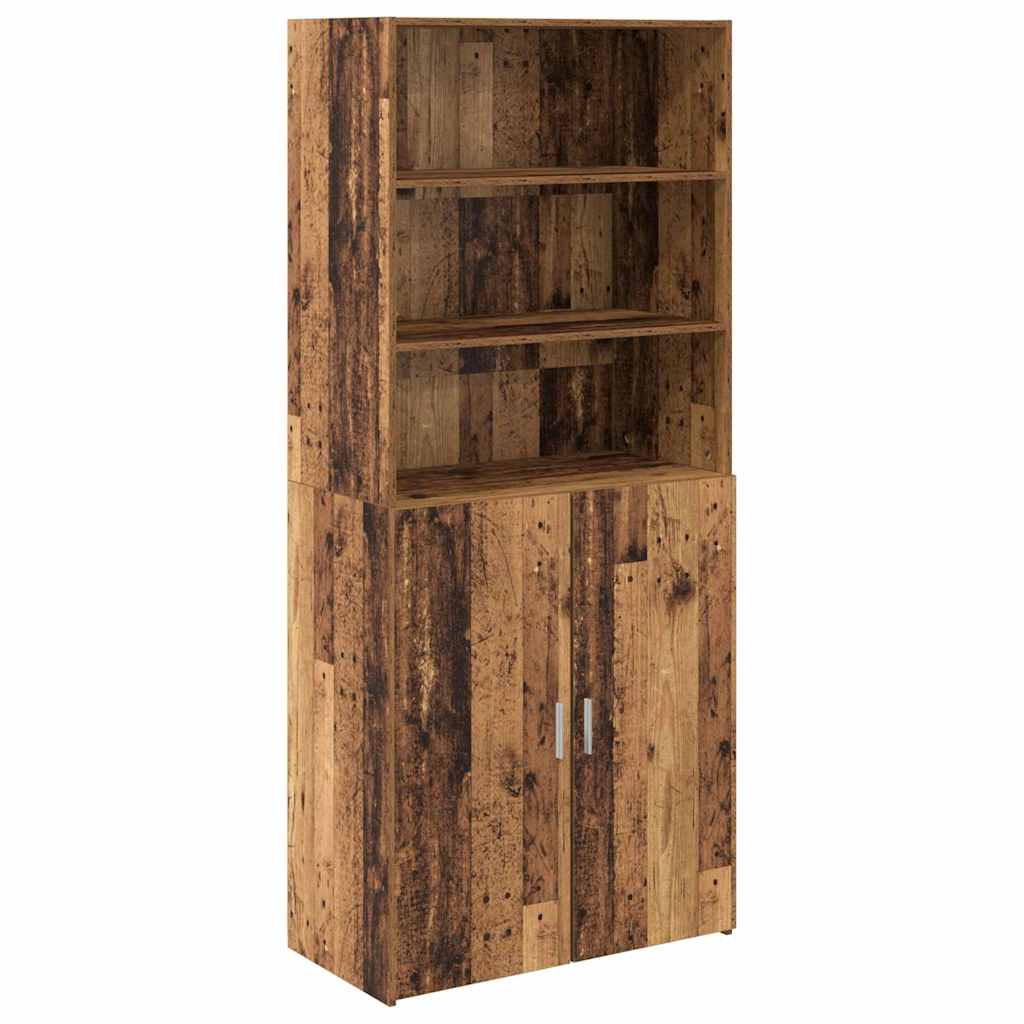 Highboard Oud Hout 80 x 42,5 x 185 cm Bewerkt hout is nu te koop bij PeponiXL, paradijselijk wonen!