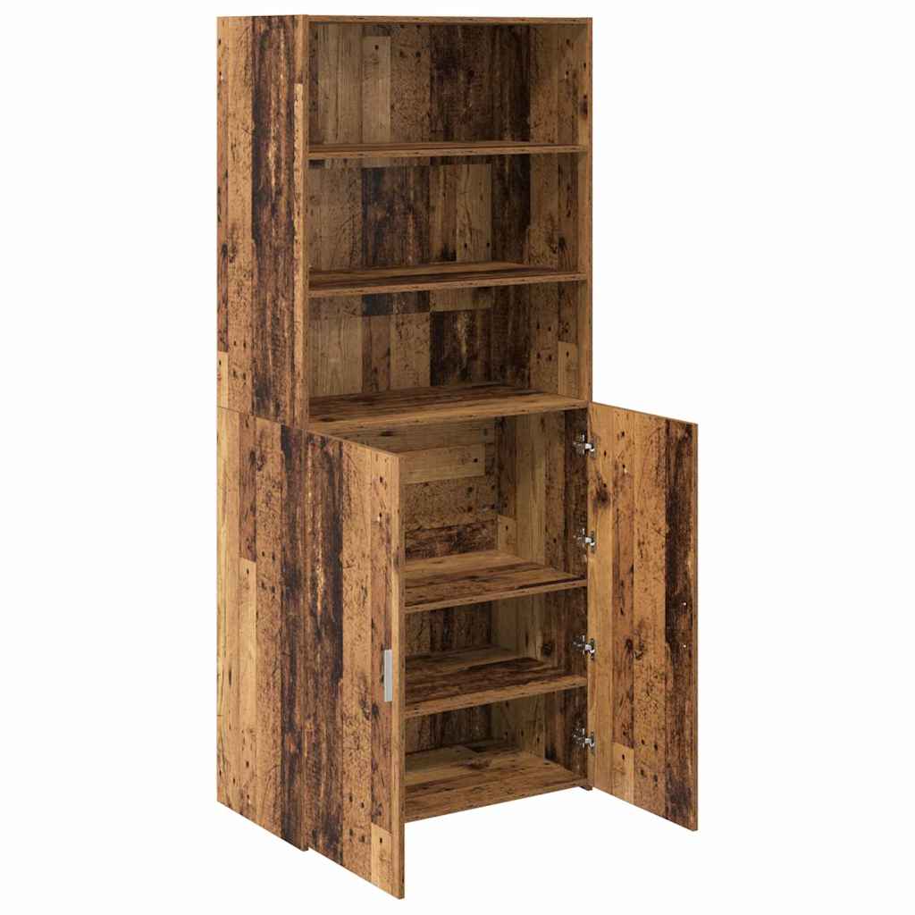 Highboard Oud Hout 80 x 42,5 x 185 cm Bewerkt hout is nu te koop bij PeponiXL, paradijselijk wonen!