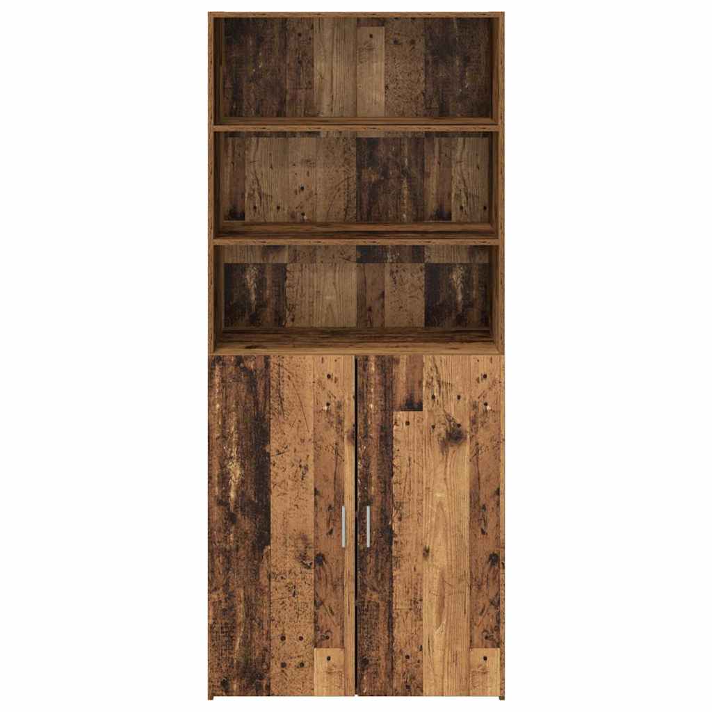 Highboard Oud Hout 80 x 42,5 x 185 cm Bewerkt hout is nu te koop bij PeponiXL, paradijselijk wonen!