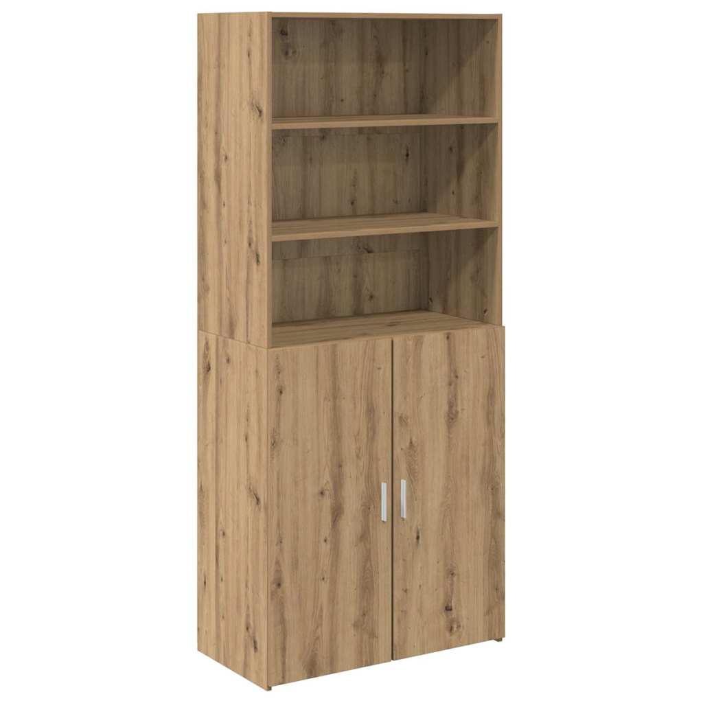 Highboard Artisan Eiken 80 x 42,5 x 185 cm Bewerkt hout is nu te koop bij PeponiXL, paradijselijk wonen!