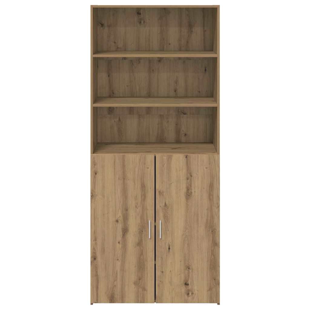Highboard Artisan Eiken 80 x 42,5 x 185 cm Bewerkt hout is nu te koop bij PeponiXL, paradijselijk wonen!