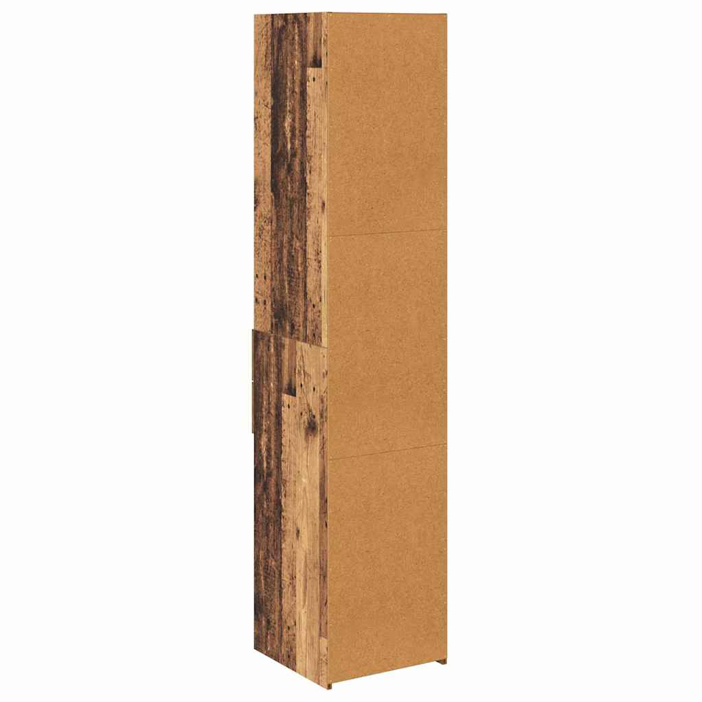 Highboard met lade Oud Hout 40 x 42,5 x 185 cm Bewerkt hout is nu te koop bij PeponiXL, paradijselijk wonen!