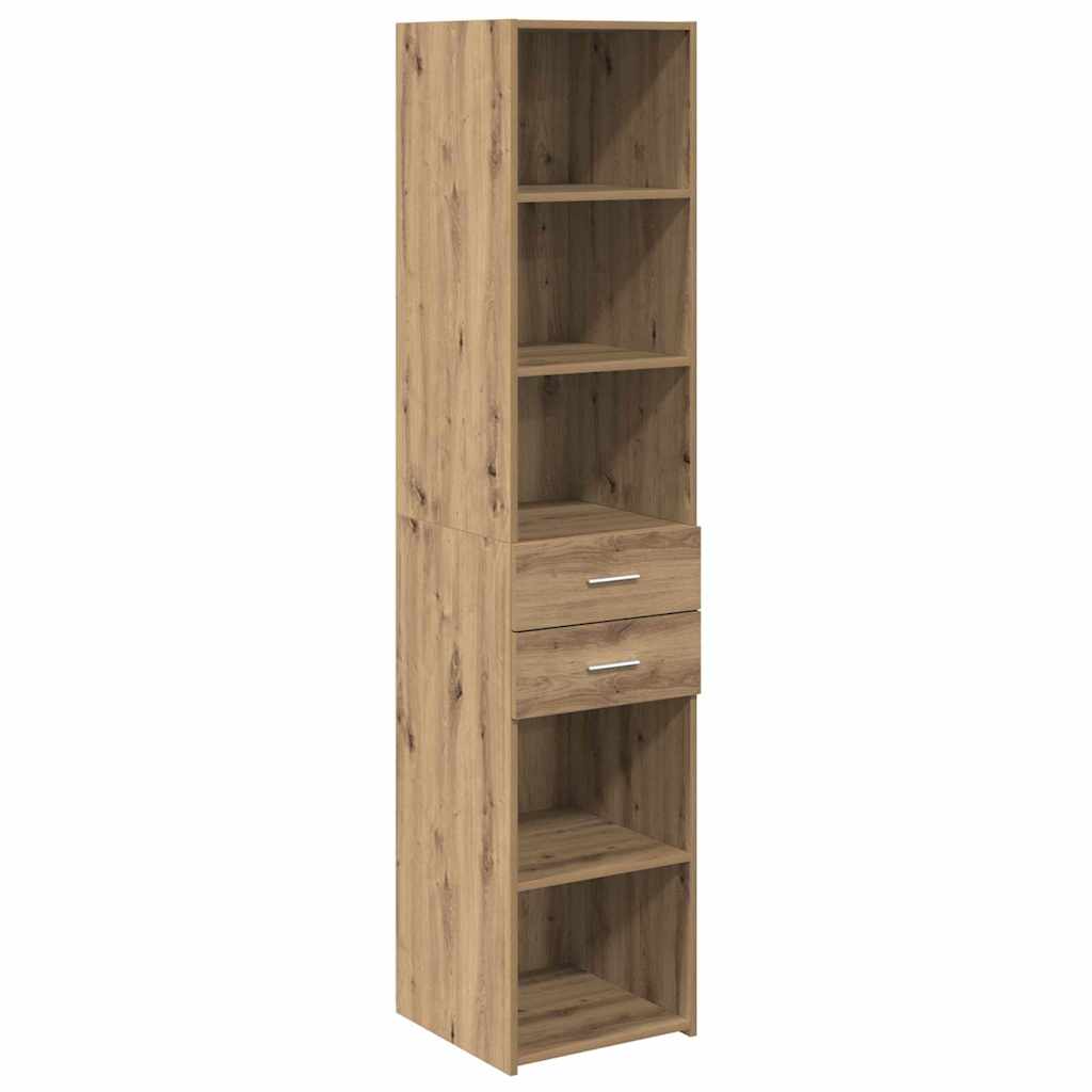 Highboard Artisan Eiken 40 x 42,5 x 185 cm Bewerkt hout is nu te koop bij PeponiXL, paradijselijk wonen!