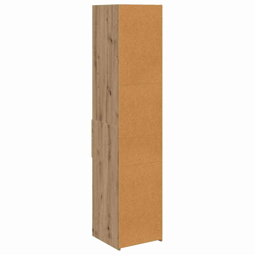 Highboard Artisan Eiken 40 x 42,5 x 185 cm Bewerkt hout is nu te koop bij PeponiXL, paradijselijk wonen!