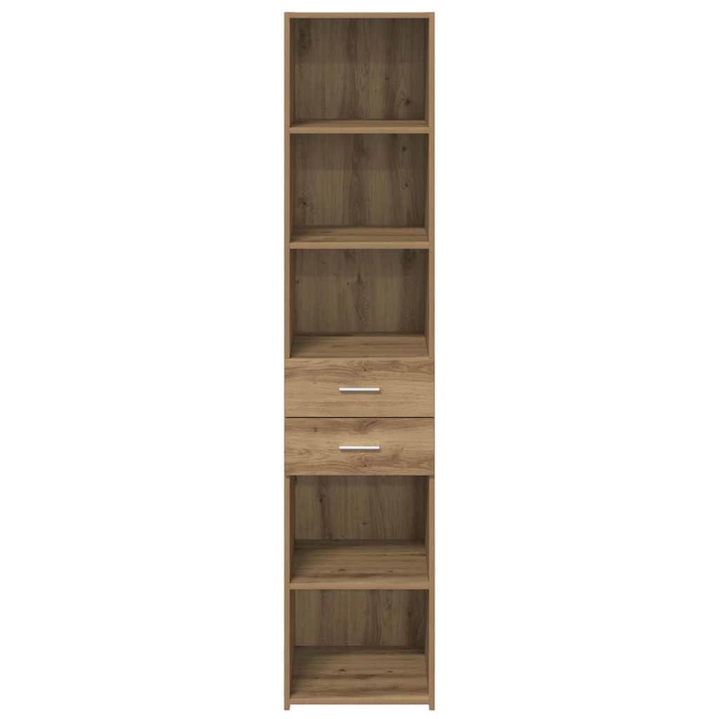 Highboard Artisan Eiken 40 x 42,5 x 185 cm Bewerkt hout is nu te koop bij PeponiXL, paradijselijk wonen!