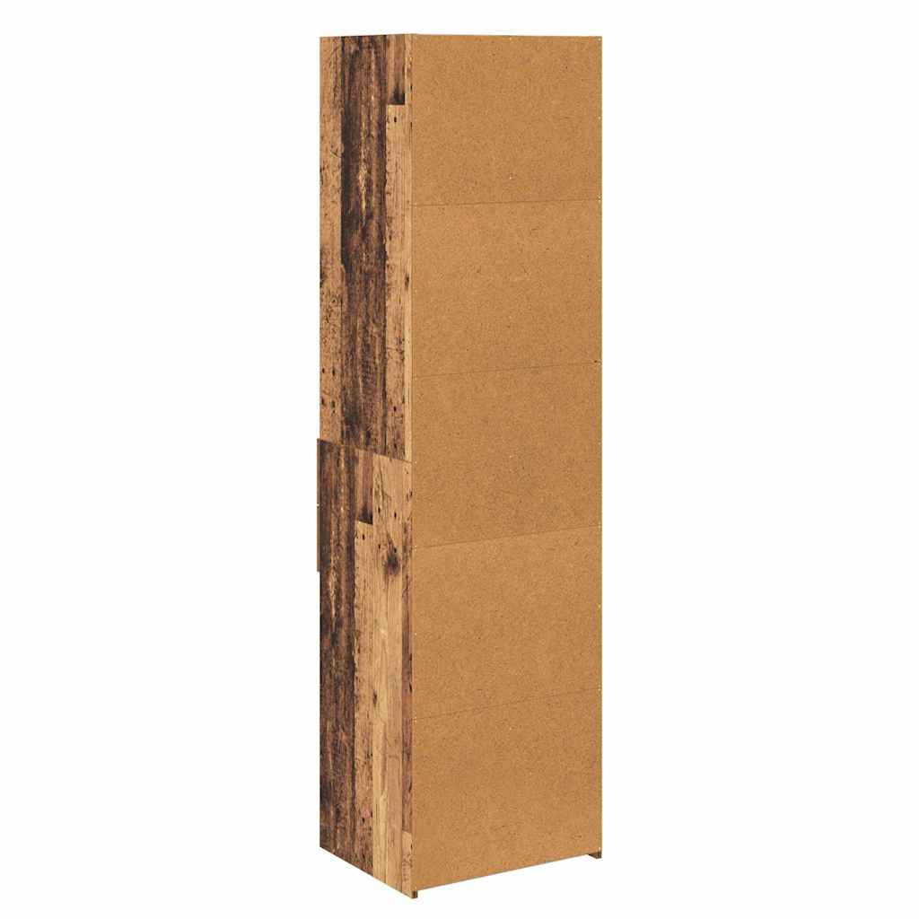 Highboard met lade Oud Hout 50 x 42,5 x 185 cm Bewerkt hout is nu te koop bij PeponiXL, paradijselijk wonen!