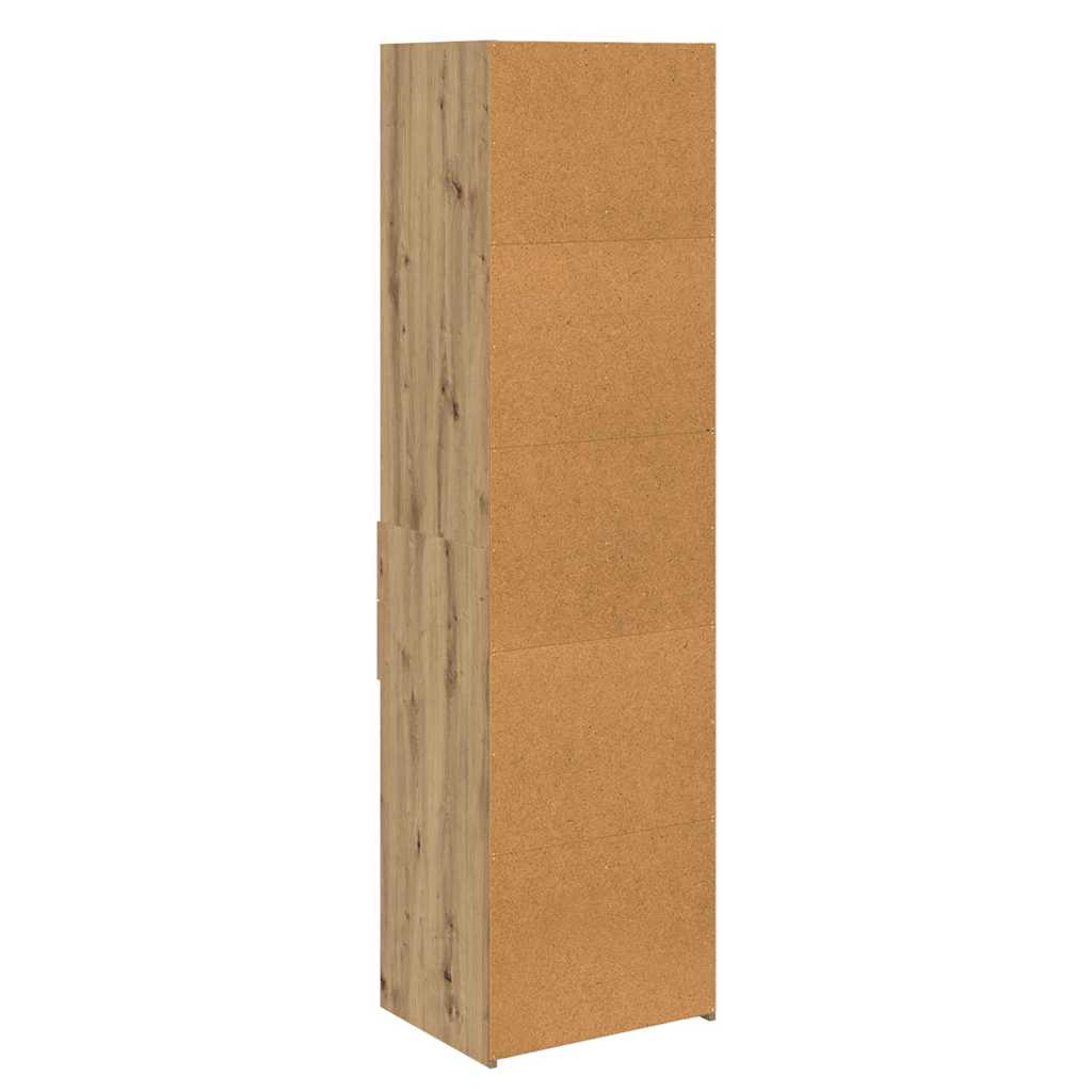Highboard Artisan Eiken 50 x 42,5 x 185 cm Bewerkt hout is nu te koop bij PeponiXL, paradijselijk wonen!