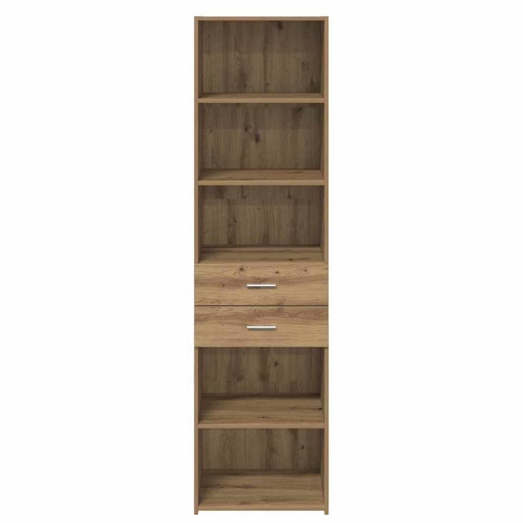 Highboard Artisan Eiken 50 x 42,5 x 185 cm Bewerkt hout is nu te koop bij PeponiXL, paradijselijk wonen!