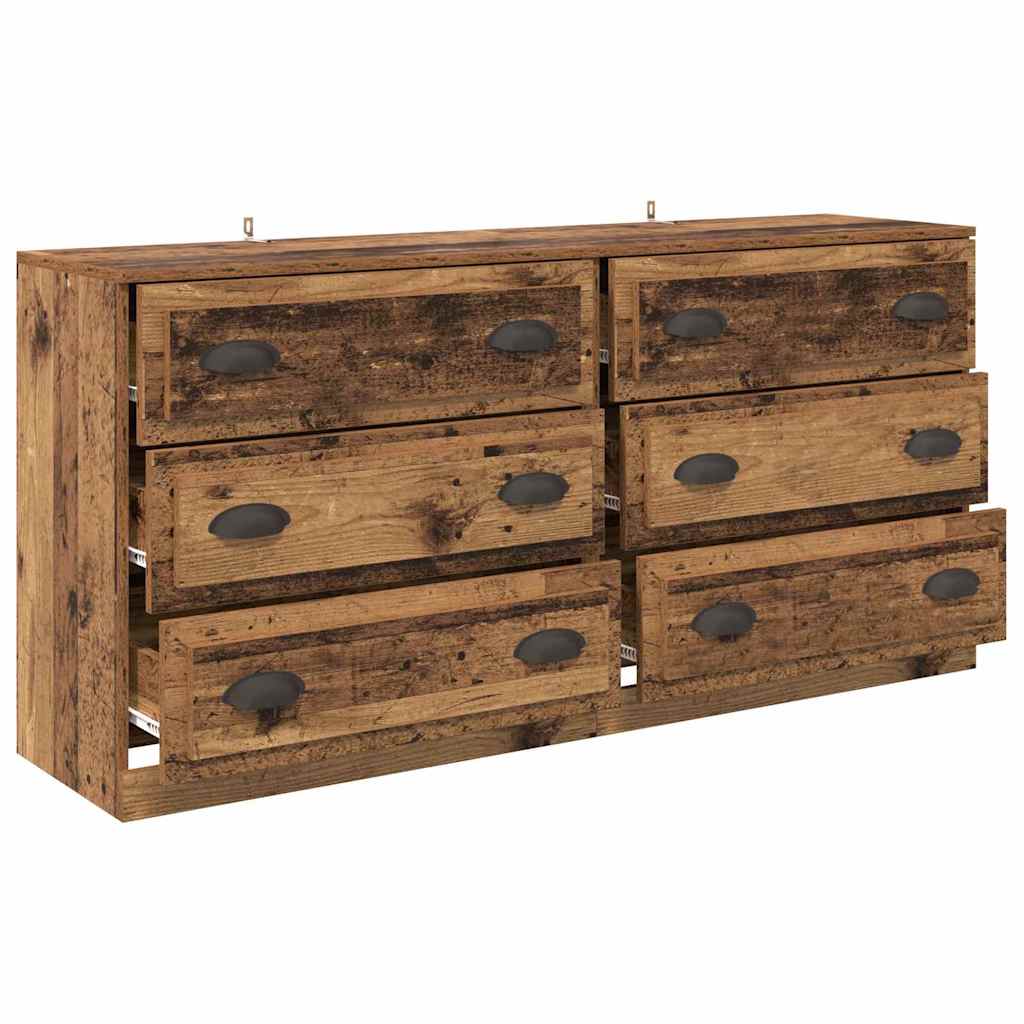 Dressoirs 2 pcs Oud Hout 70 x 35,5 x 67,5 cm Bewerkt hout is nu te koop bij PeponiXL, paradijselijk wonen!