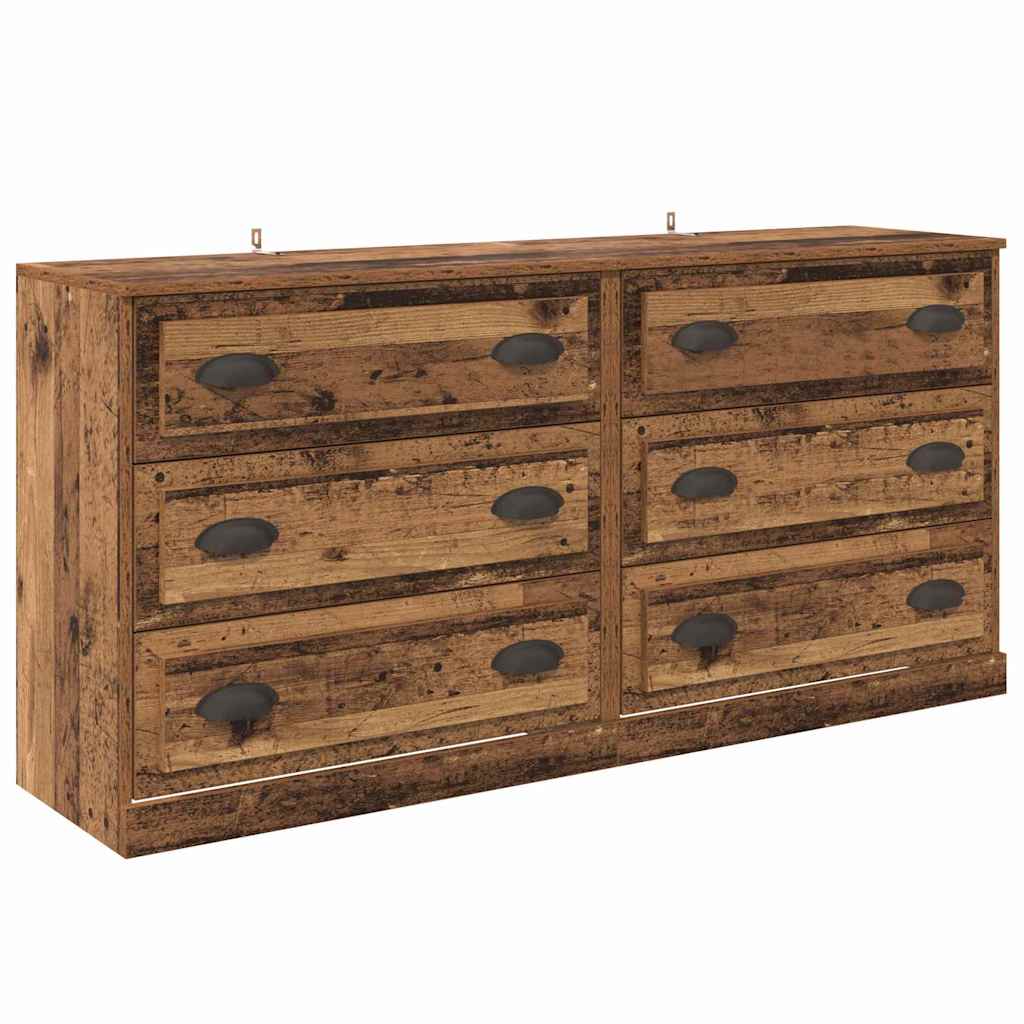 Dressoirs 2 pcs Oud Hout 70 x 35,5 x 67,5 cm Bewerkt hout is nu te koop bij PeponiXL, paradijselijk wonen!