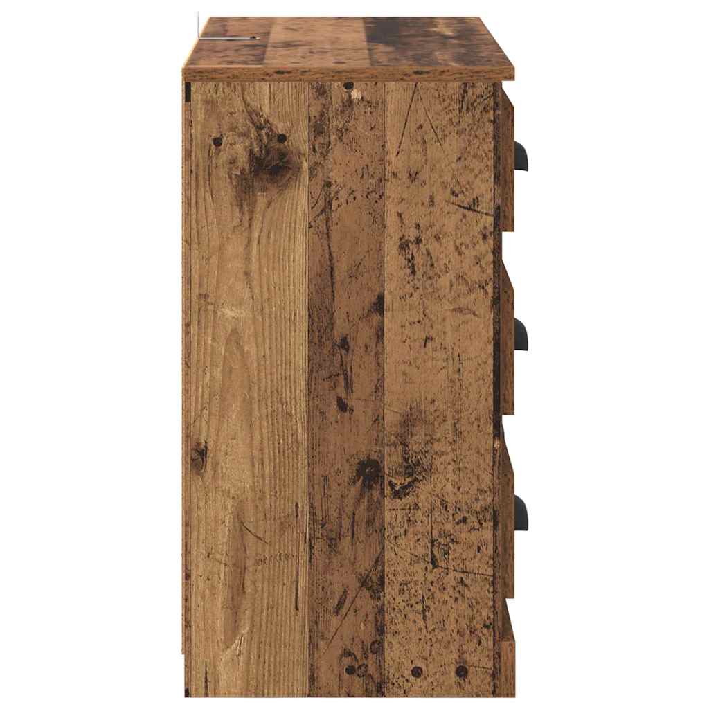 Dressoirs 2 pcs Oud Hout 70 x 35,5 x 67,5 cm Bewerkt hout is nu te koop bij PeponiXL, paradijselijk wonen!