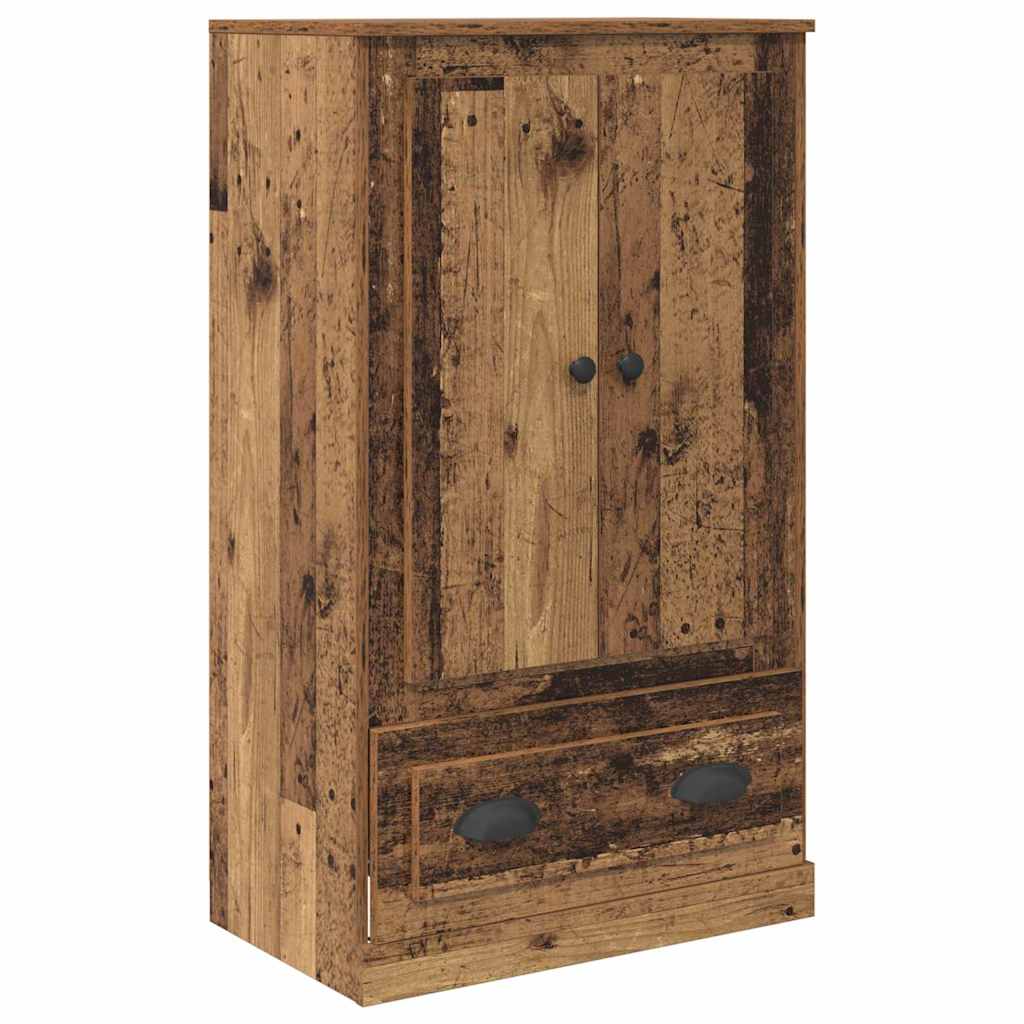 Hoge kast met lade 3 pcs Oud Hout Bewerkt hout is nu te koop bij PeponiXL, paradijselijk wonen!