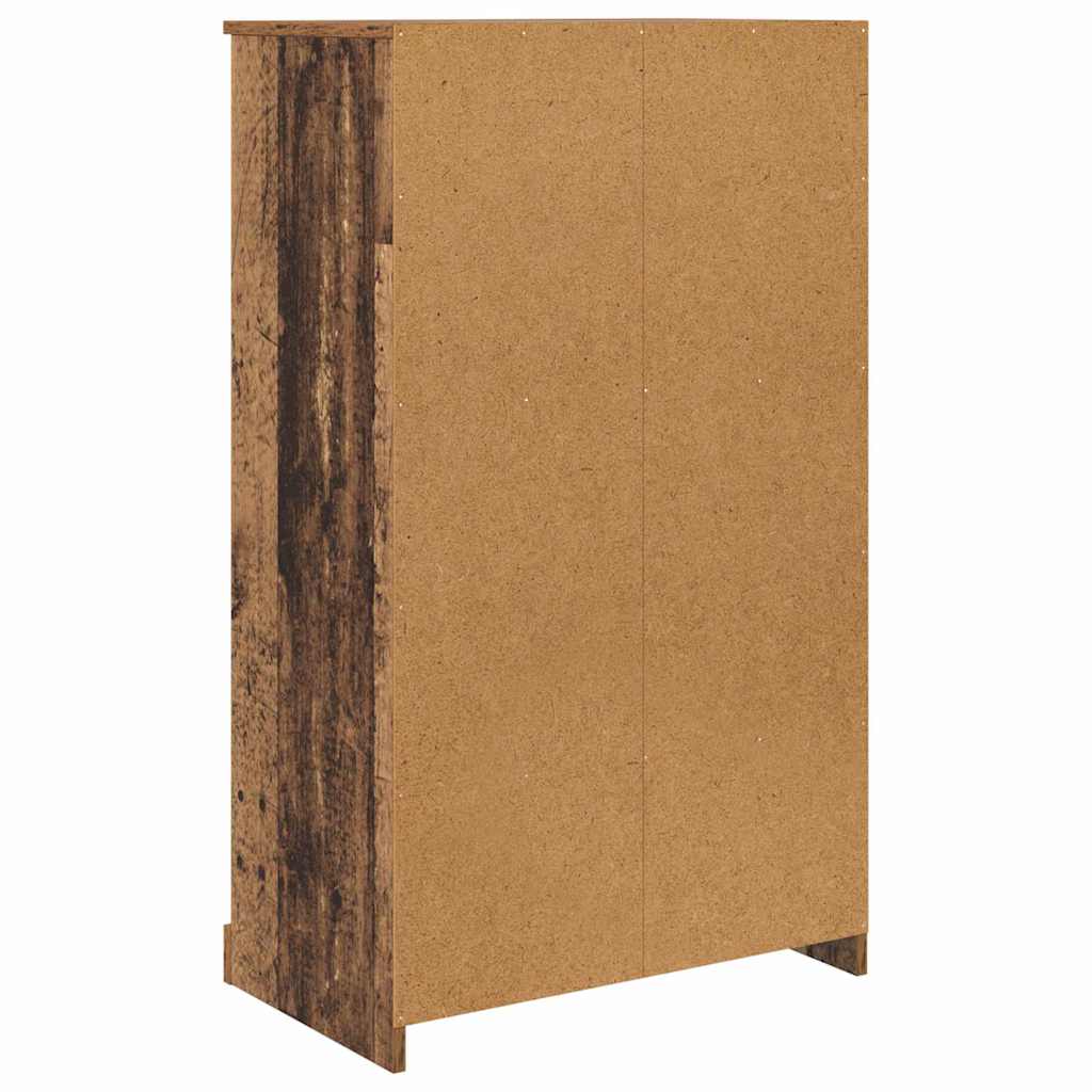Hoge kast met lade 3 pcs Oud Hout Bewerkt hout is nu te koop bij PeponiXL, paradijselijk wonen!