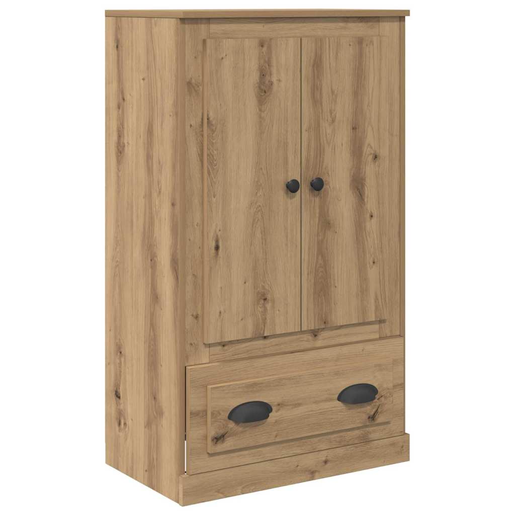 Hoge kast met lade 3 pcs Artisan Eiken Bewerkt hout is nu te koop bij PeponiXL, paradijselijk wonen!
