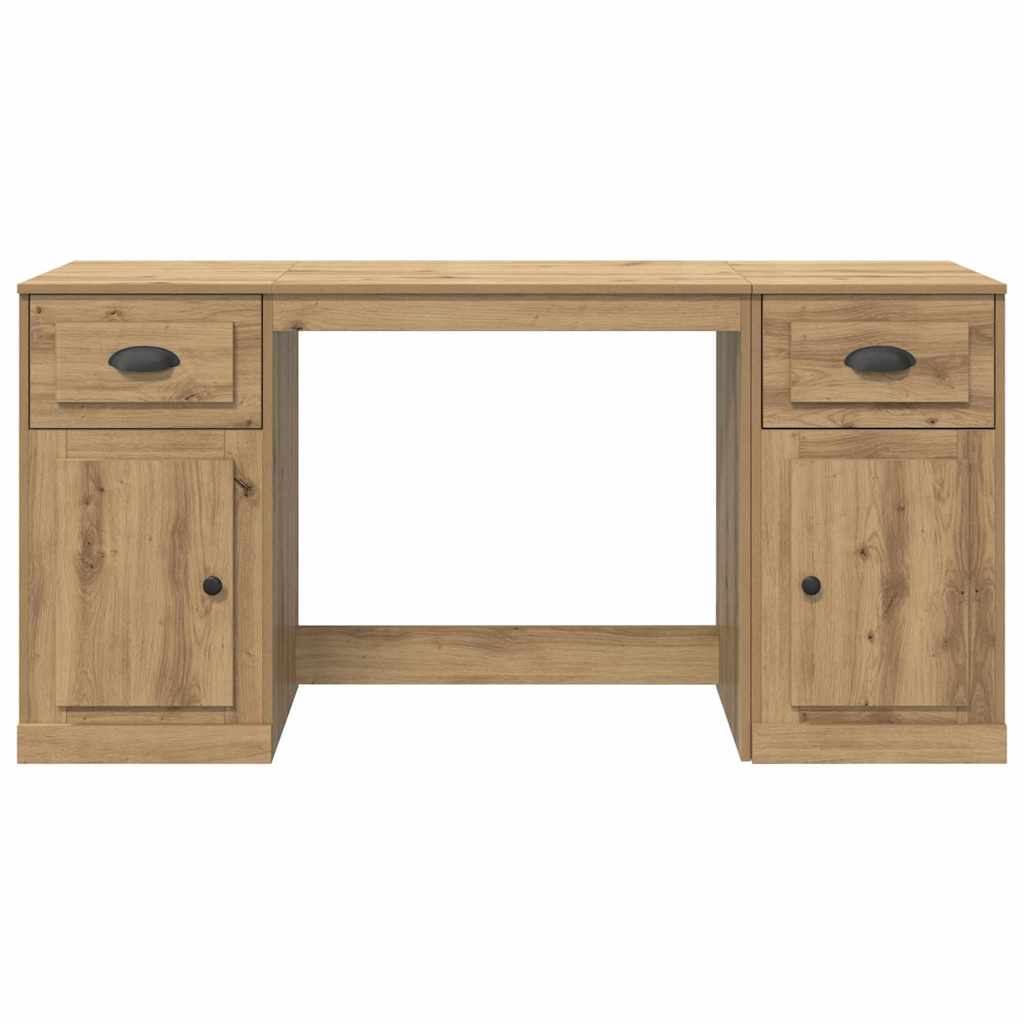 Bureau met kast Artisan Eiken 154,5 x 50 x 75 cm Bewerkt hout is nu te koop bij PeponiXL, paradijselijk wonen!