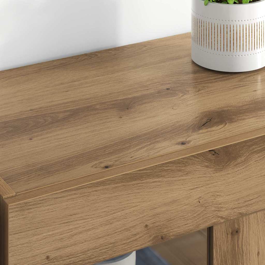 Wandkasten 2 pcs Artisan Eiken 69,5 x 34 x 90 cm Bewerkt hout is nu te koop bij PeponiXL, paradijselijk wonen!